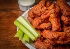 Buffalo wings are the perfect snack for watching a game.