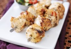 Satay is a delicious and fun way to enjoy grilled chicken.